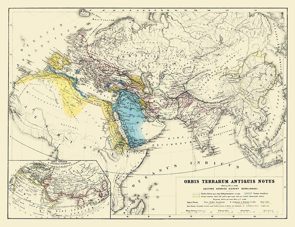 World as Known to Ancients - Kiepert 1903
