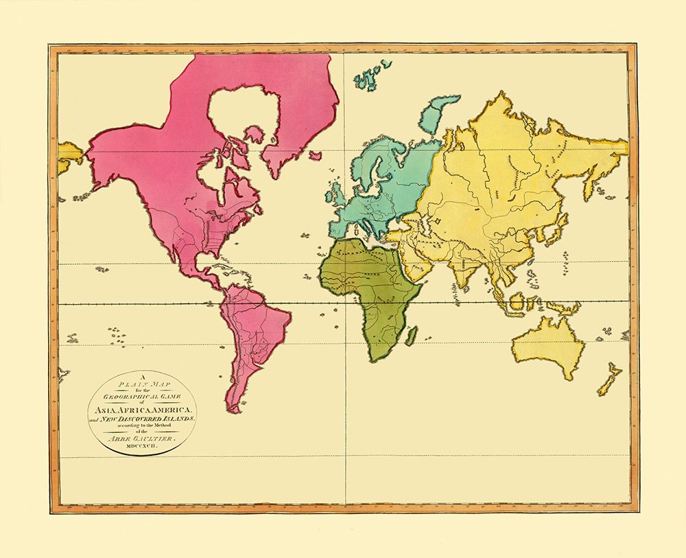 New Discovered Islands Asia Africa America