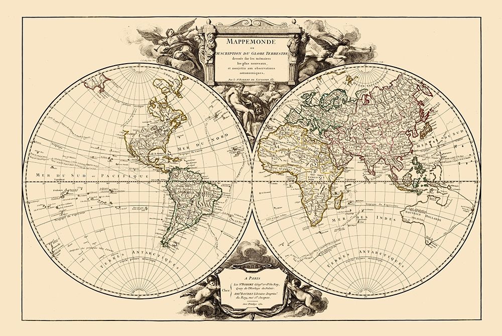 World - Vaugondy 1752
