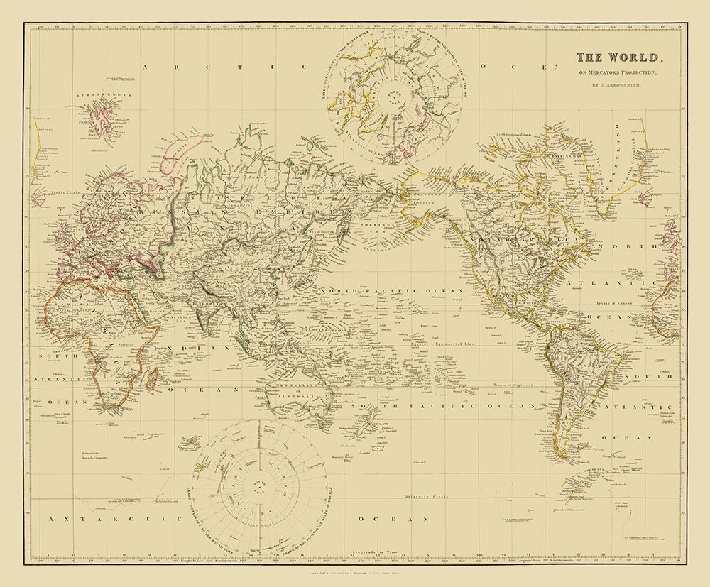 Mercator Projection - Arrowsmith 1835