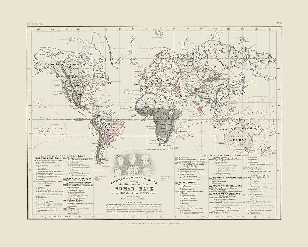 Human Races 19th Century - Petermann