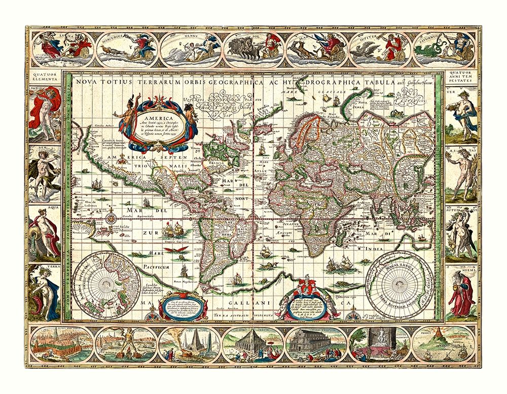 World America 1492 to 1499 - Bleau