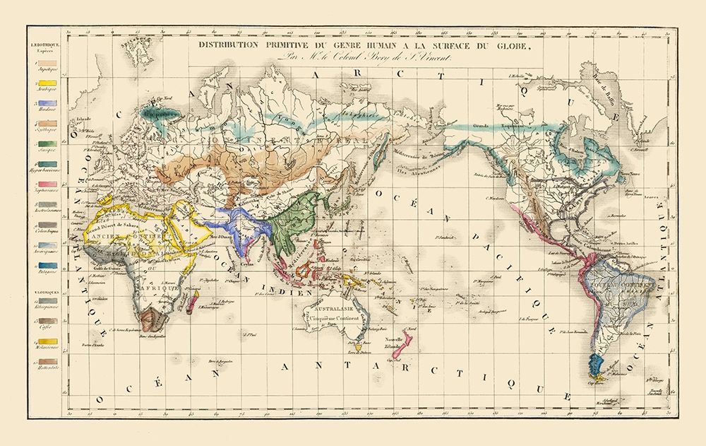 Distribution of People Globe - Vincent