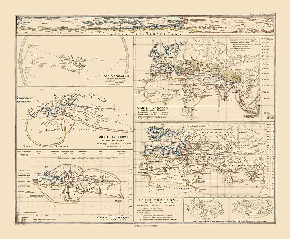 World as Known to Ancients - Perthes