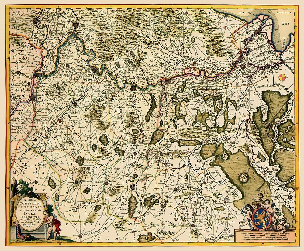 Zutphen Netherlands - Visscher 1681