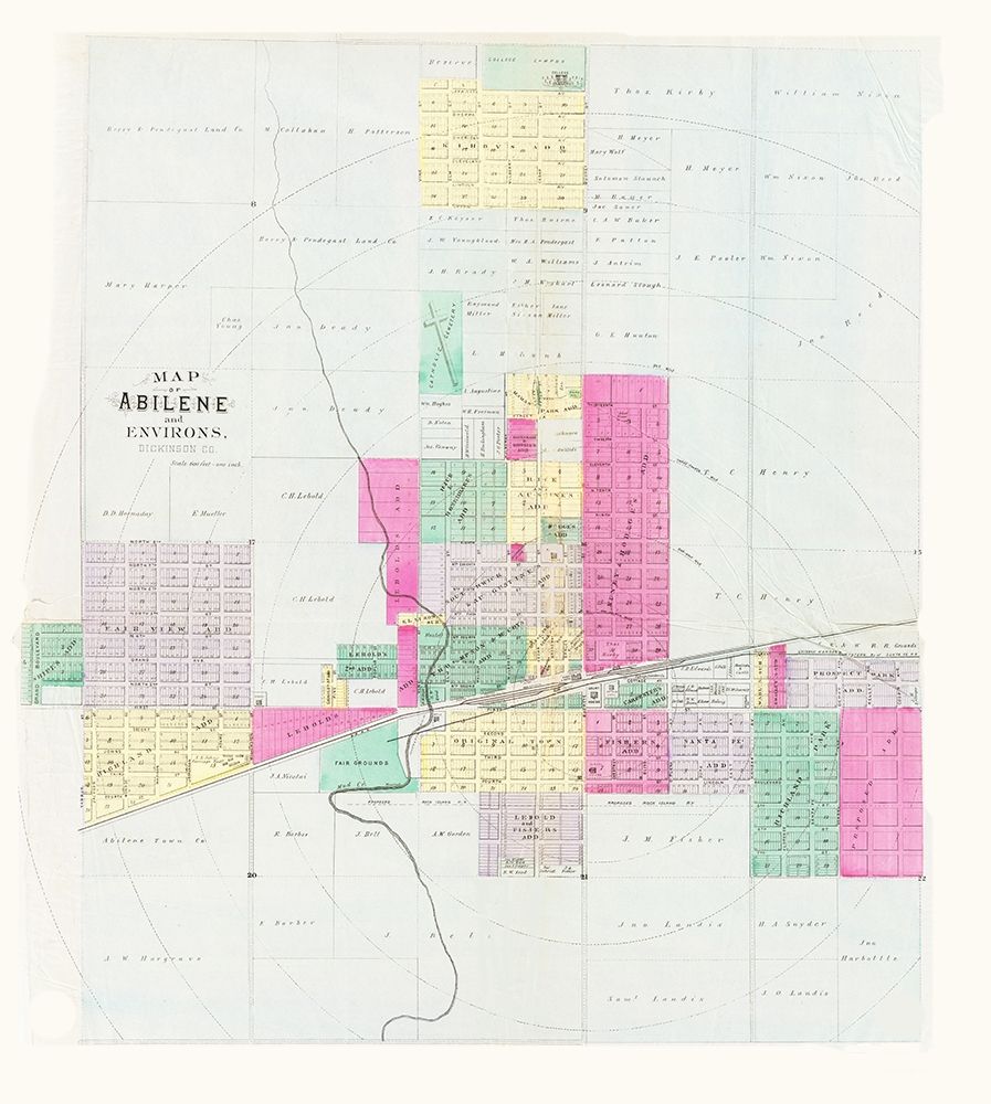 Abilene Kansas - Everts 1887