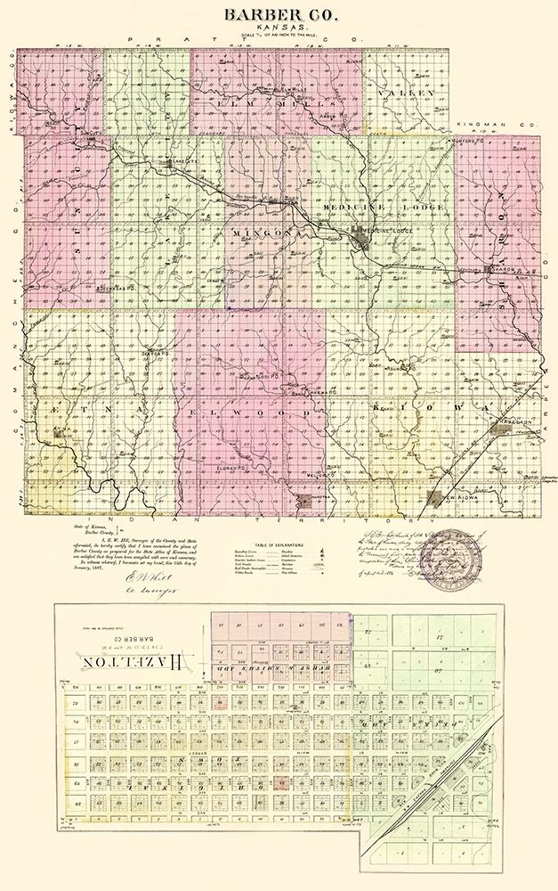 Barber Kansas - Everts 1887