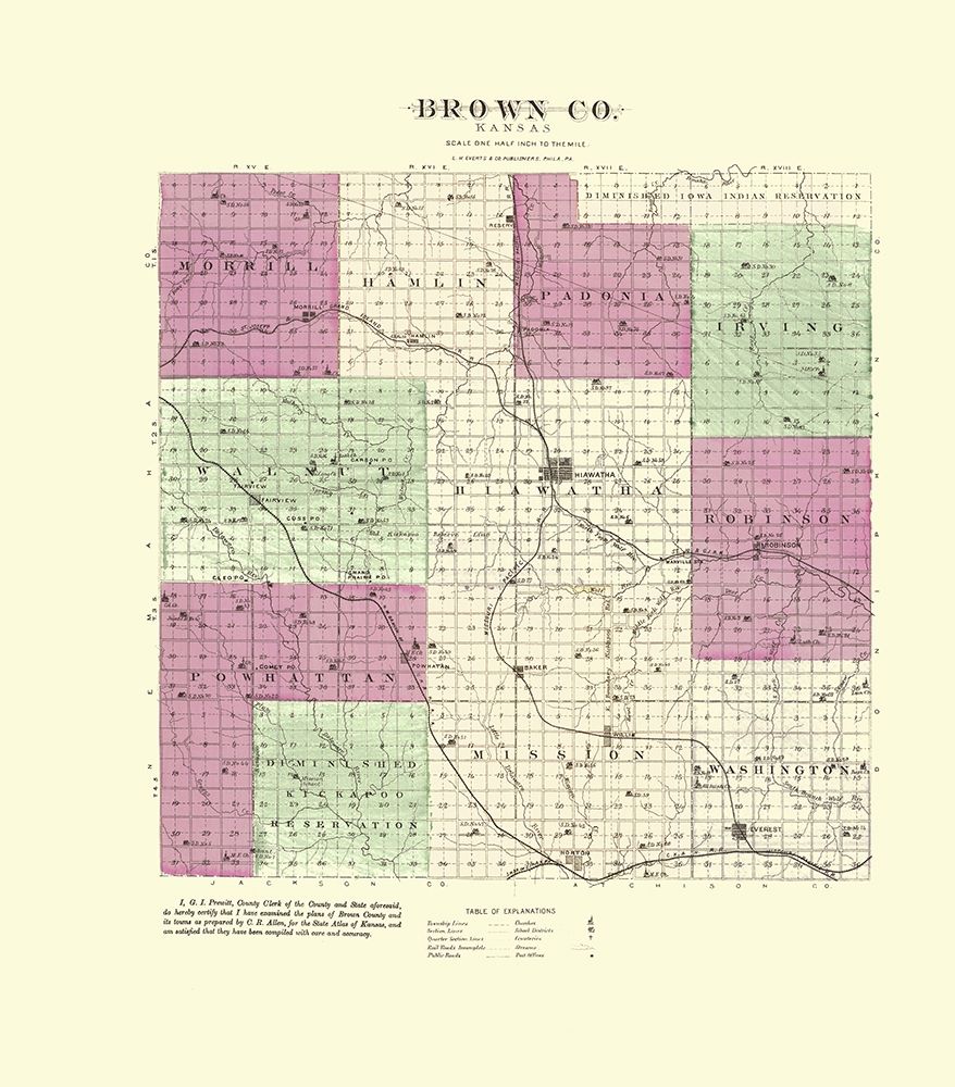 Brown Kansas - Everts 1887