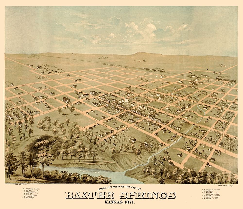 Baxter Springs Kansas - Glover 1871