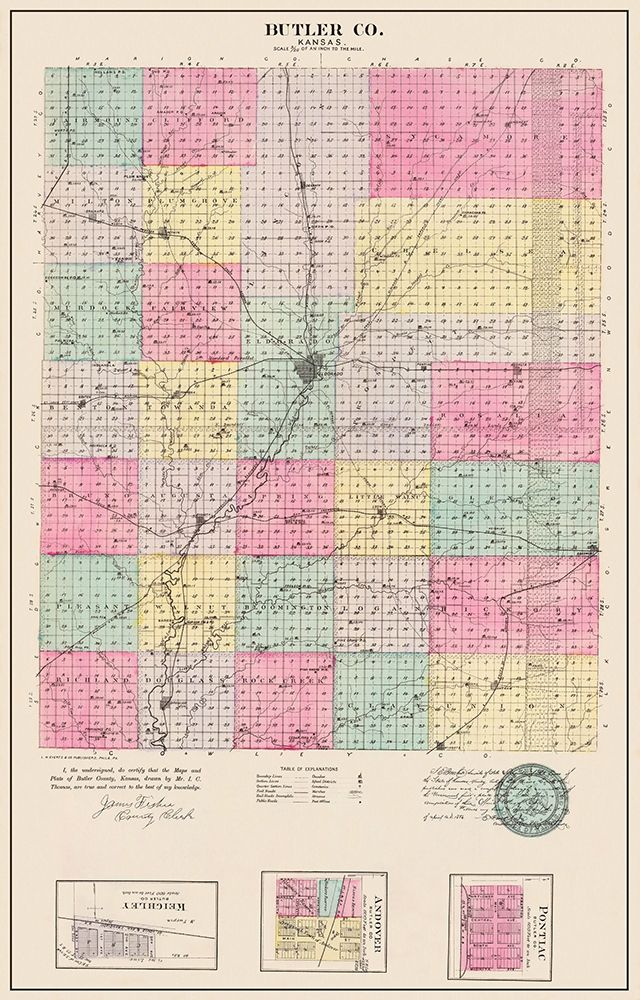 Butler Kansas - Everts 1887