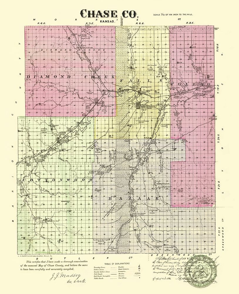 Chase Kansas - Everts 1887