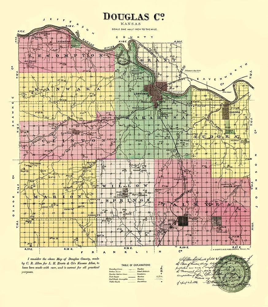 Doniphan Kansas - Everts 1887