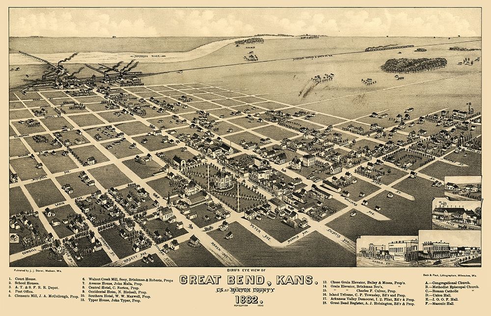 Great Bend Kansas - Stoner 1882