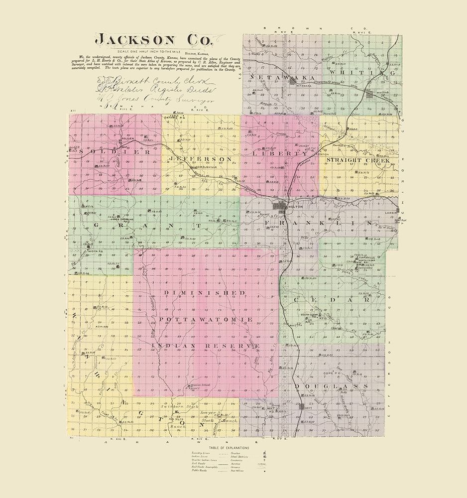 Jackson Kansas - Everts 1887