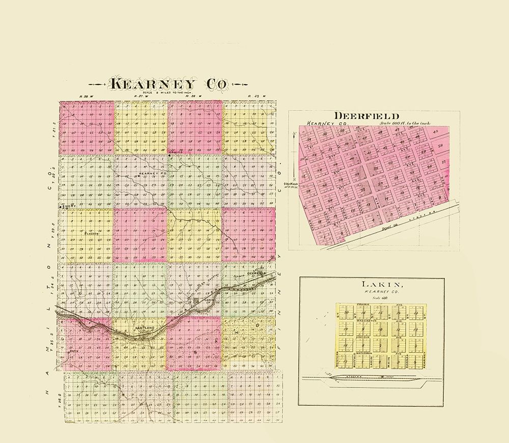 Kearney Kansas - Everts 1887