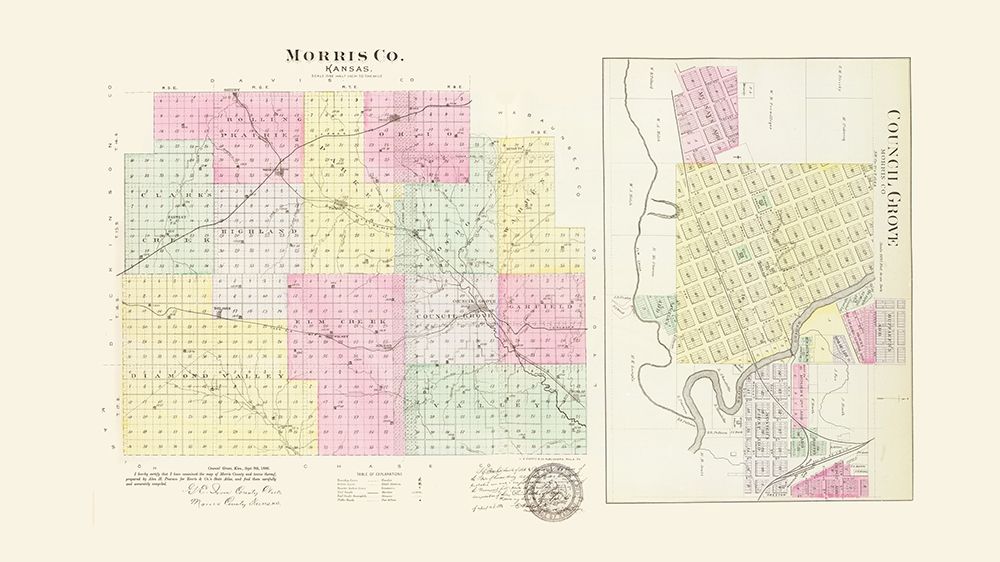 Morris Kansas - Everts 1887