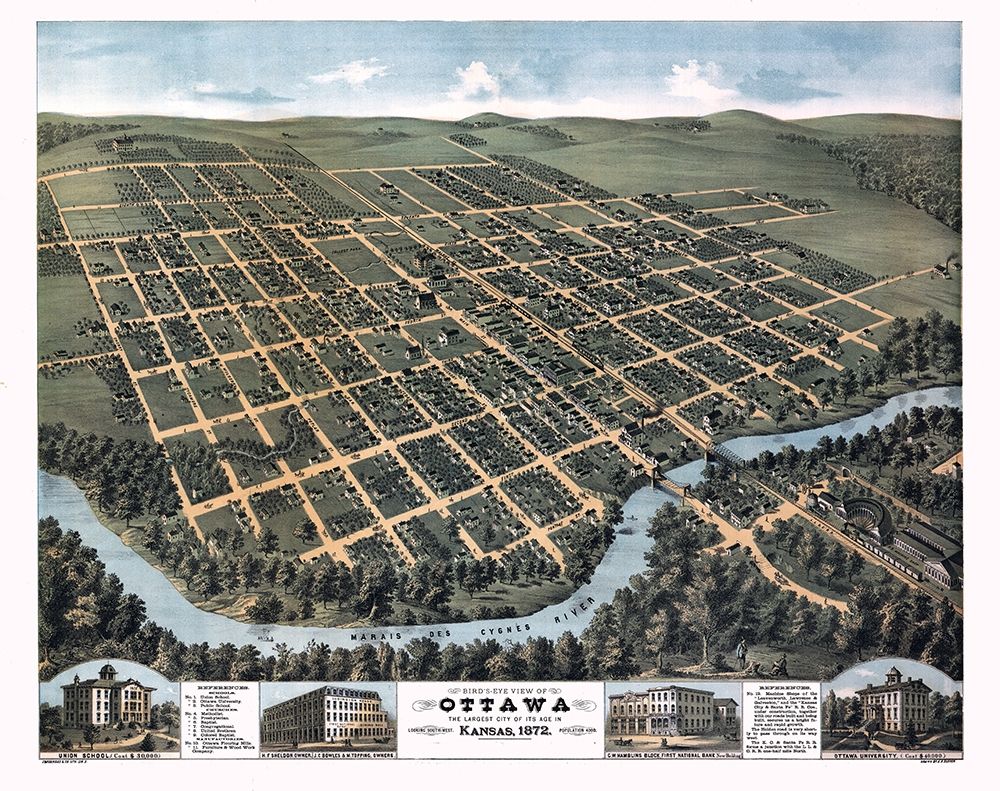 Ottawa Kansas - Glover 1872