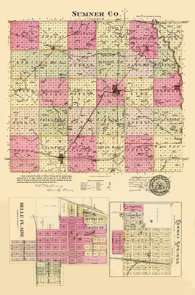 Sumner Kansas - Everts 1887