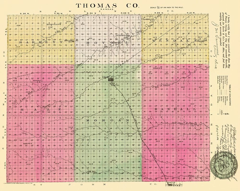 Thomas Kansas - Everts 1887