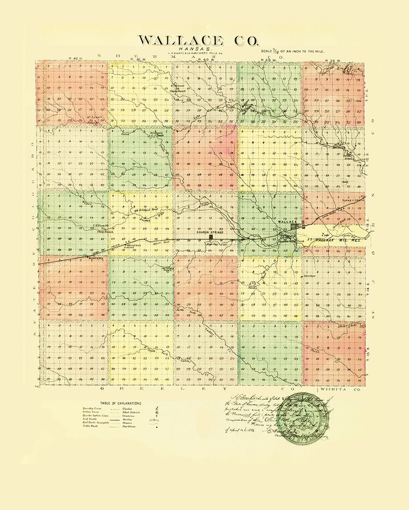 Wallace Kansas - Everts 1887