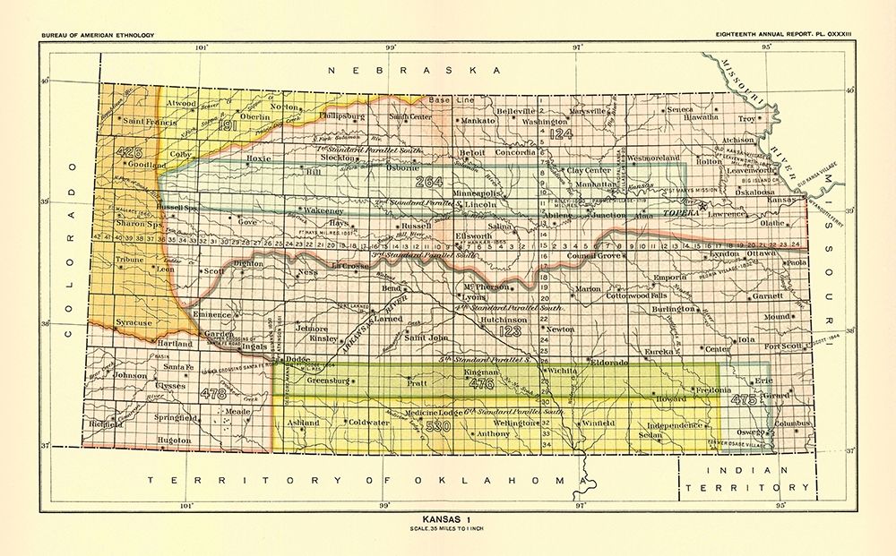 Kansas - Bureau of American Ethnology 1896