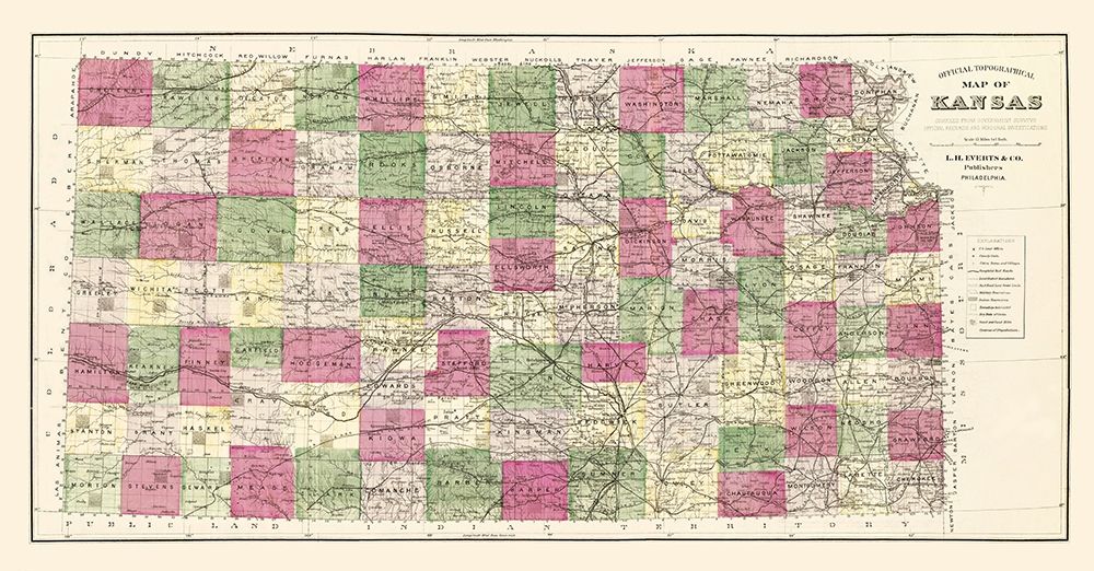 Kansas - Everts 1887