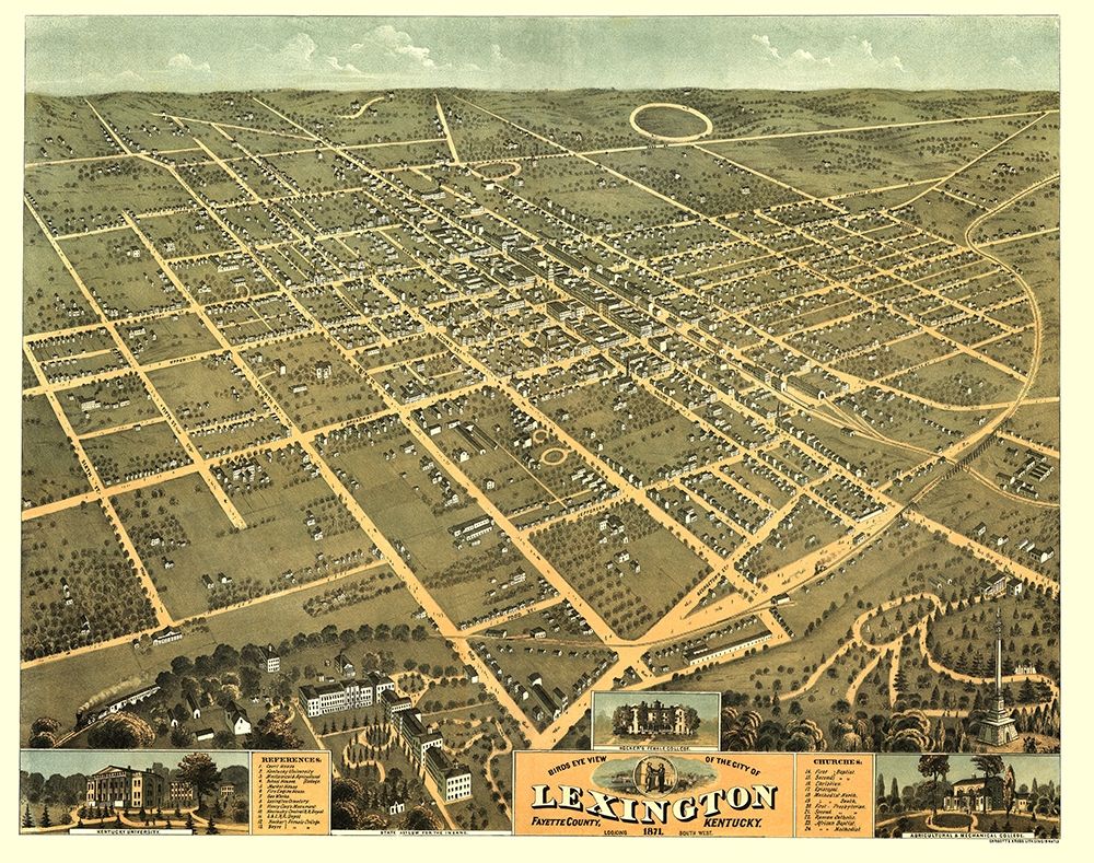 Lexington Kentucky - Ehrgott 1871