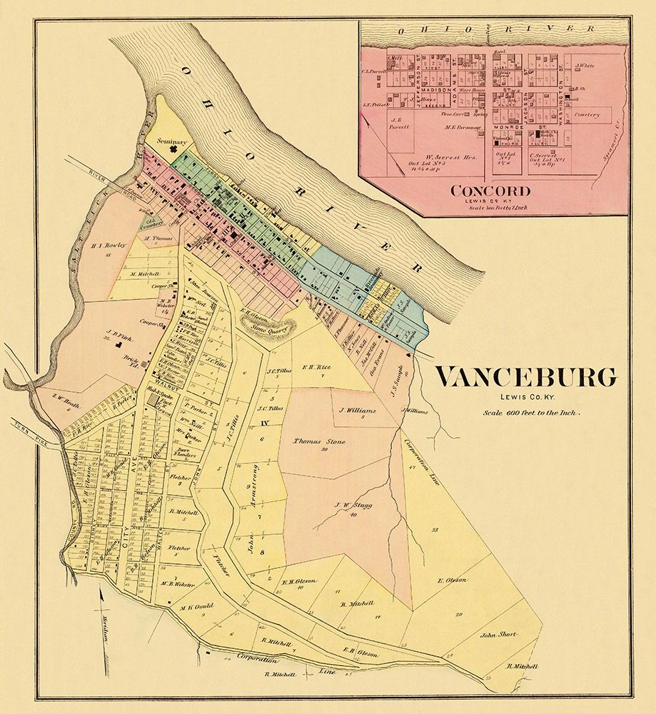 Vanceburg, Concord Kentucky Landowner - Hayes