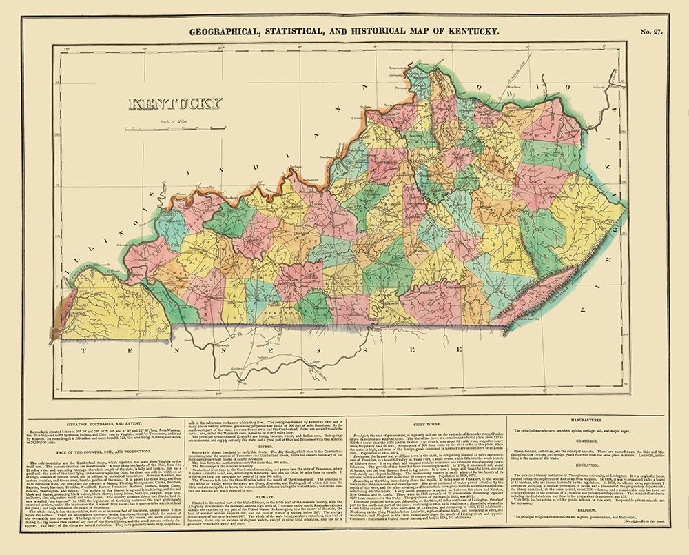 Kentucky - Carey 1822