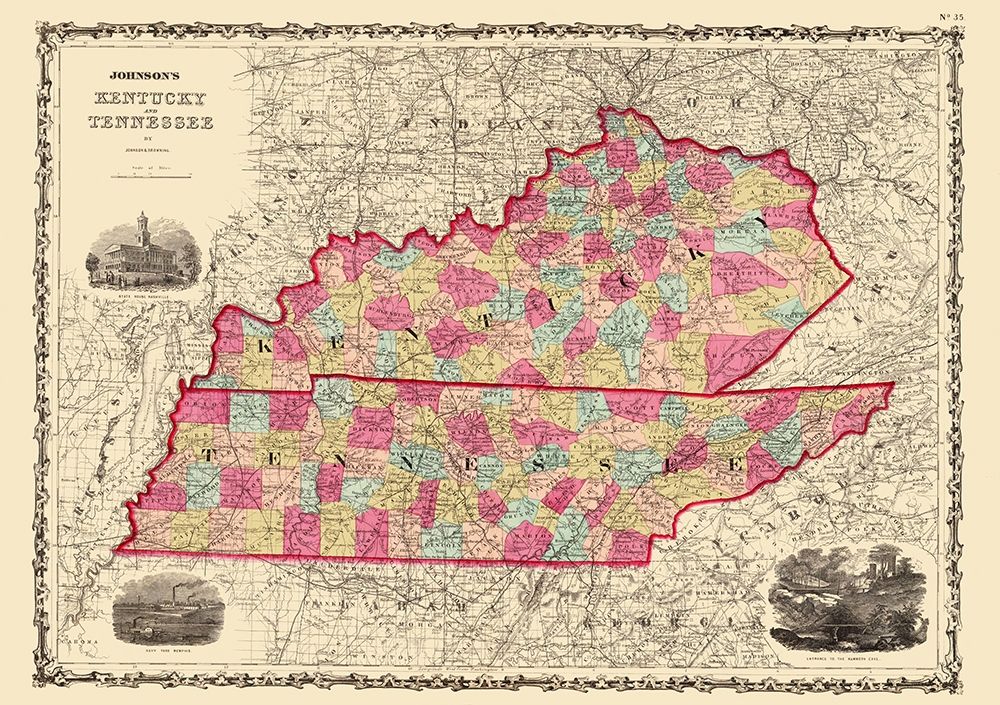 Kentucky, Tennessee - Johnson 1864