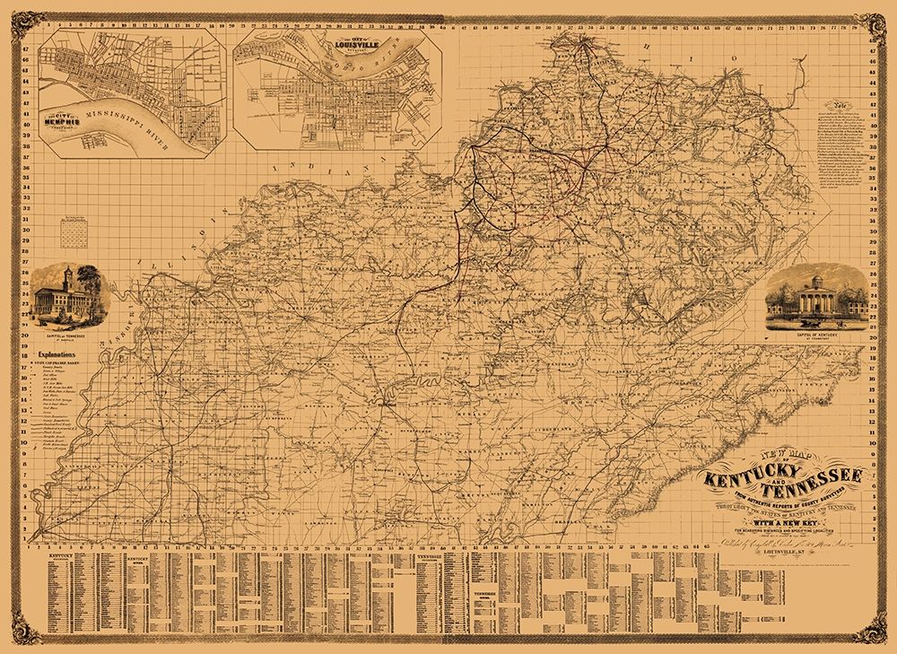 Kentucky, Tennessee - Campbell 1861