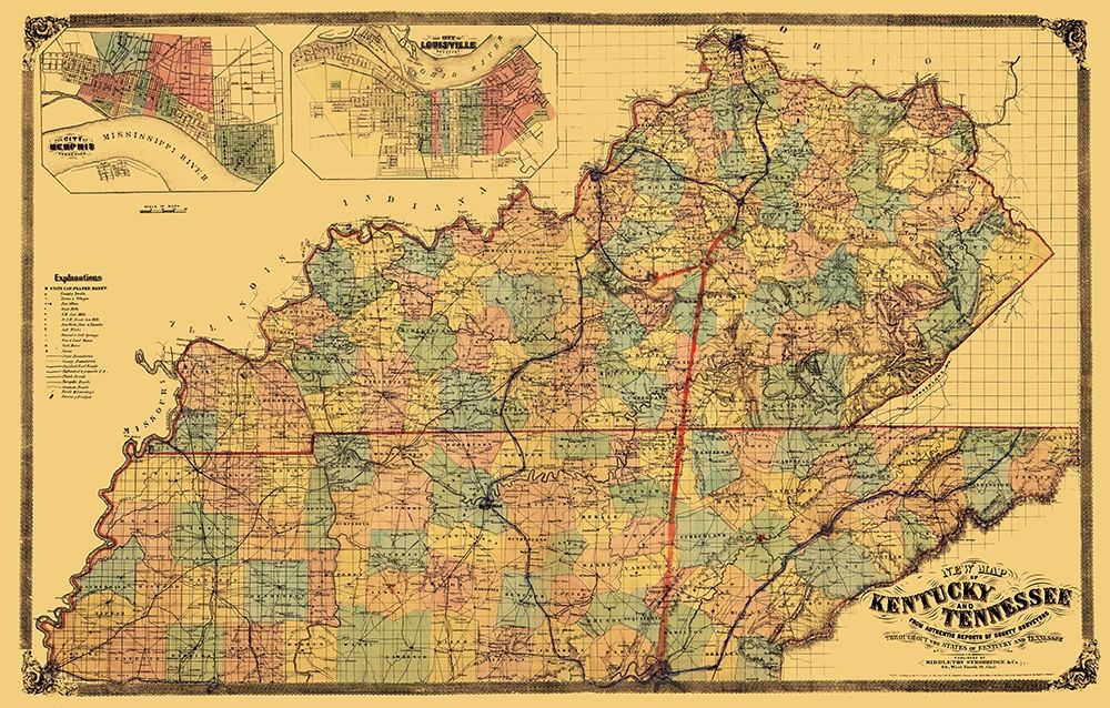 Kentucky, Tennessee - Middleton 1861