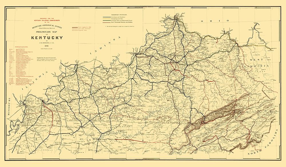 Kentucky Railroad - Hoeing 1891