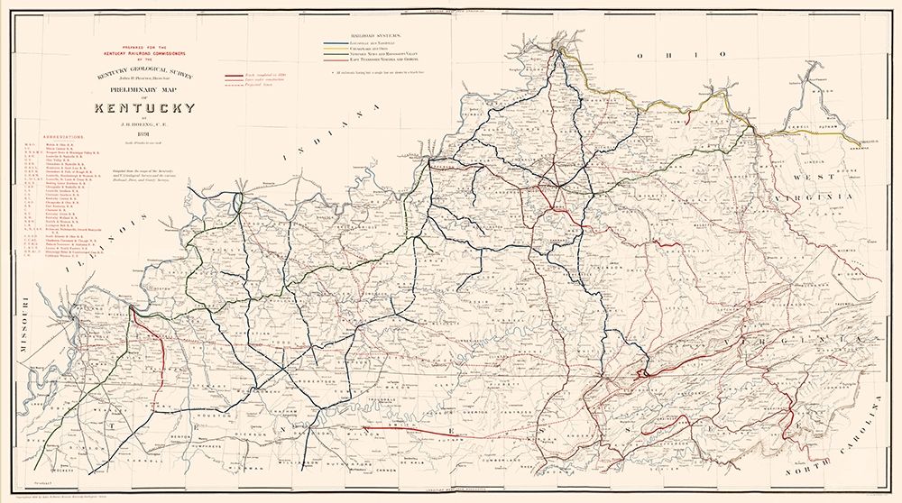 Kentucky Railroads- Hoeing 1891