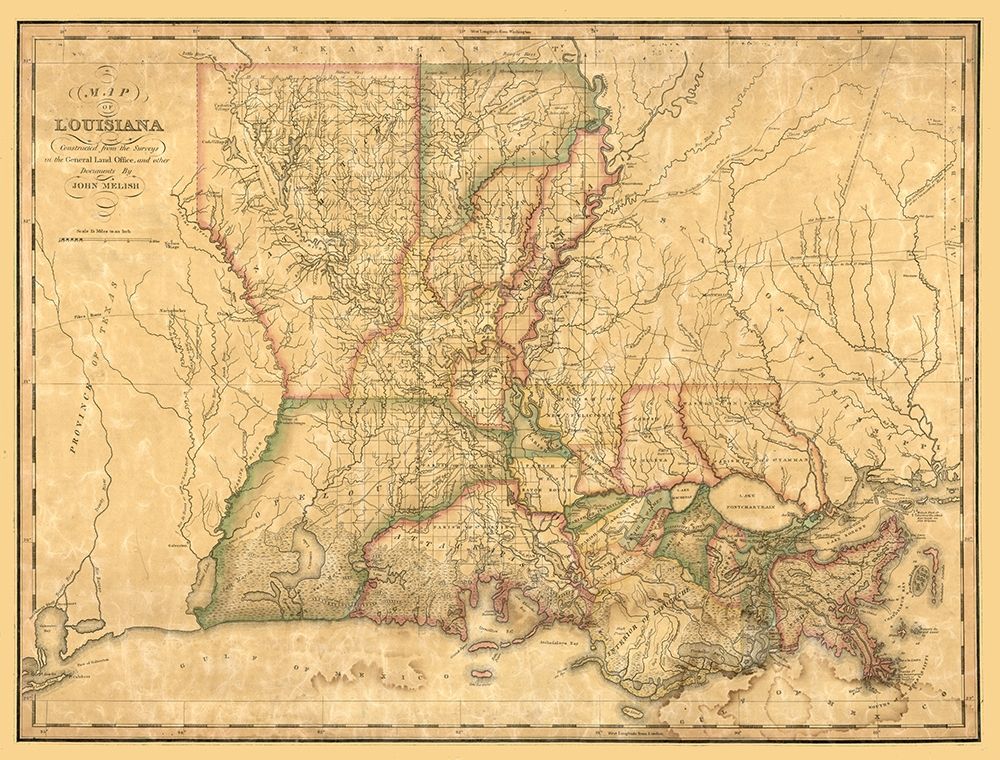 Louisiana - Melish 1820