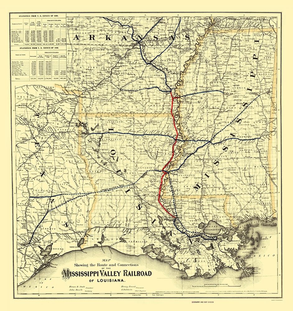 Mississippi Valley Railroad of Louisiana 1882