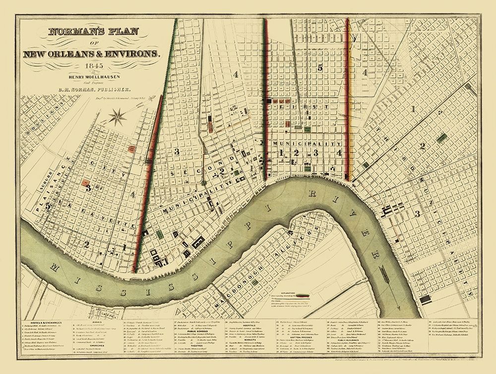 New Orleans Louisiana - Norman 1845