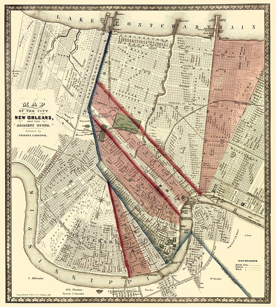 New Orleans Louisiana - Hoen 1861