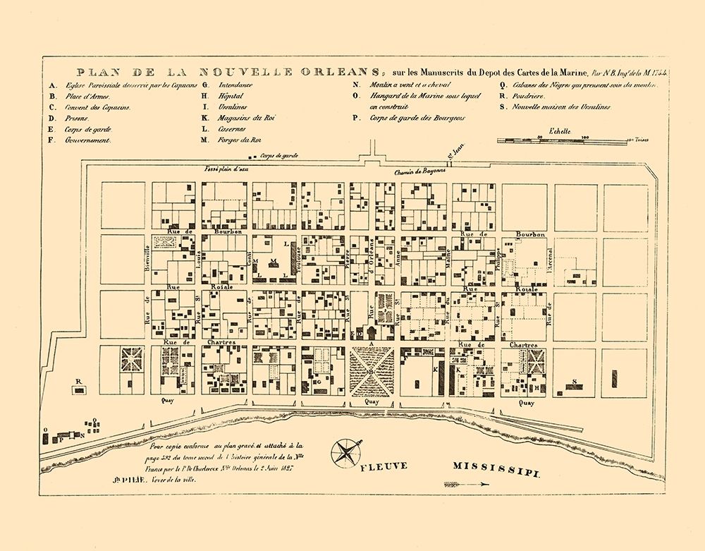 New Orleans Louisiana - Bellin 1744