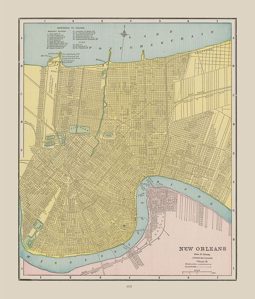 New Orleans Louisiana - Cram 1892