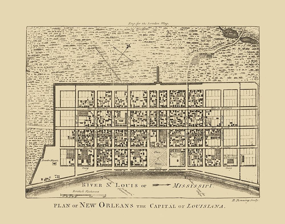 New Orleans Louisiana - Benning 1761