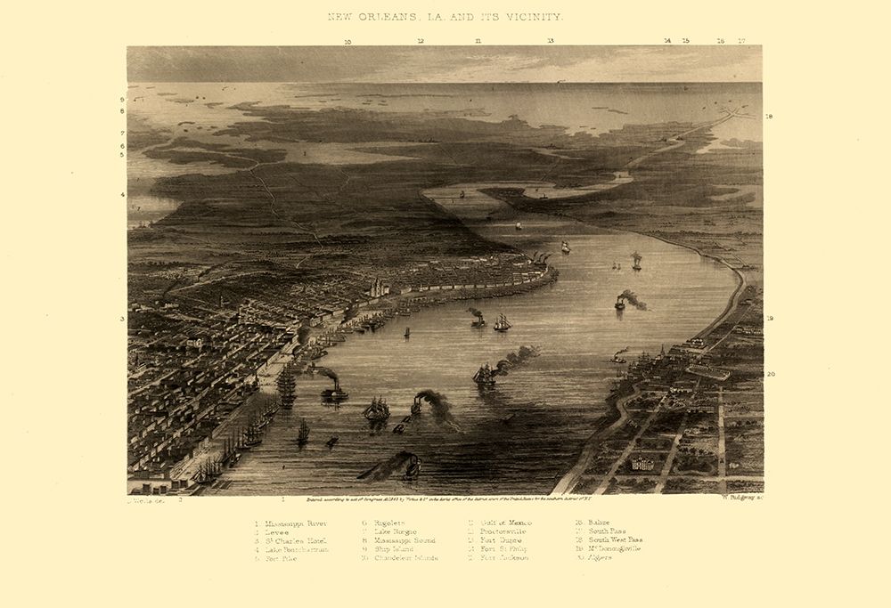 New Orleans Louisiana - Ridgway 1863