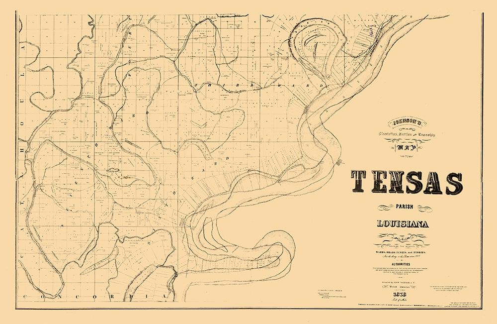 Tensas Parish Louisiana - Johnson 1873