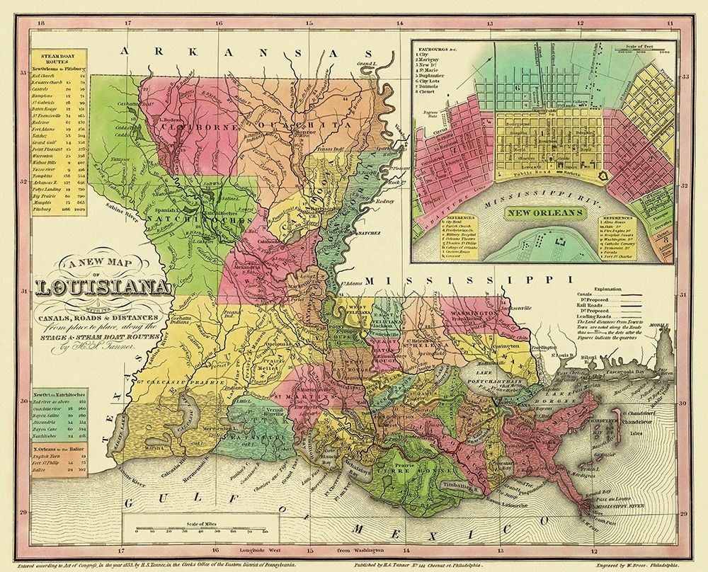 Louisiana - Tanner 1833