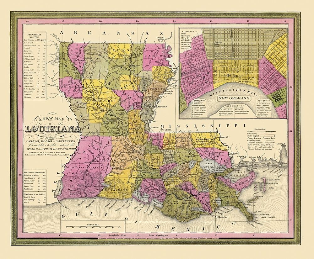 Louisiana - Mitchell 1846