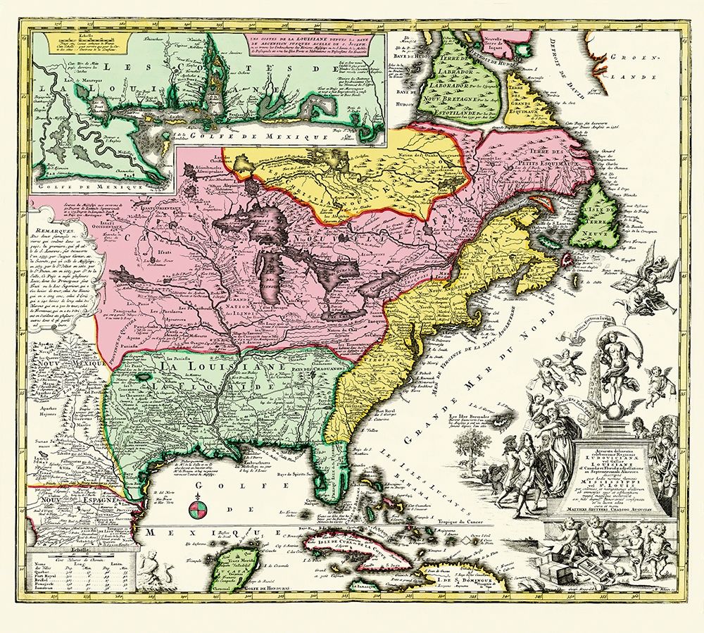 Eastern United States - Seutter 1734
