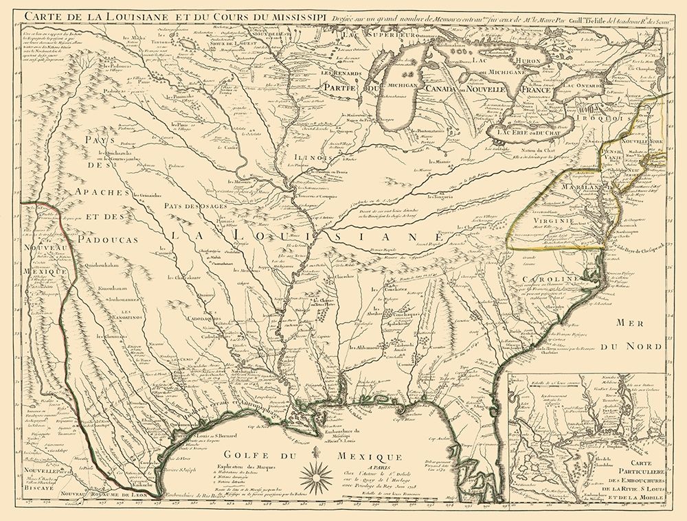 Louisiana and Surrounding Territories