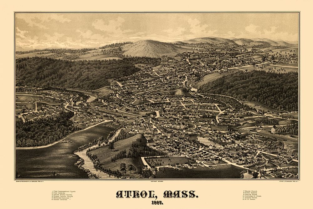 Athol Massachusetts - Burleigh 1887