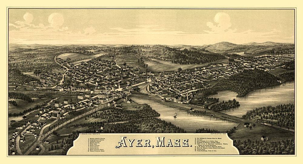 Ayer Massachusetts - Burleigh 1886