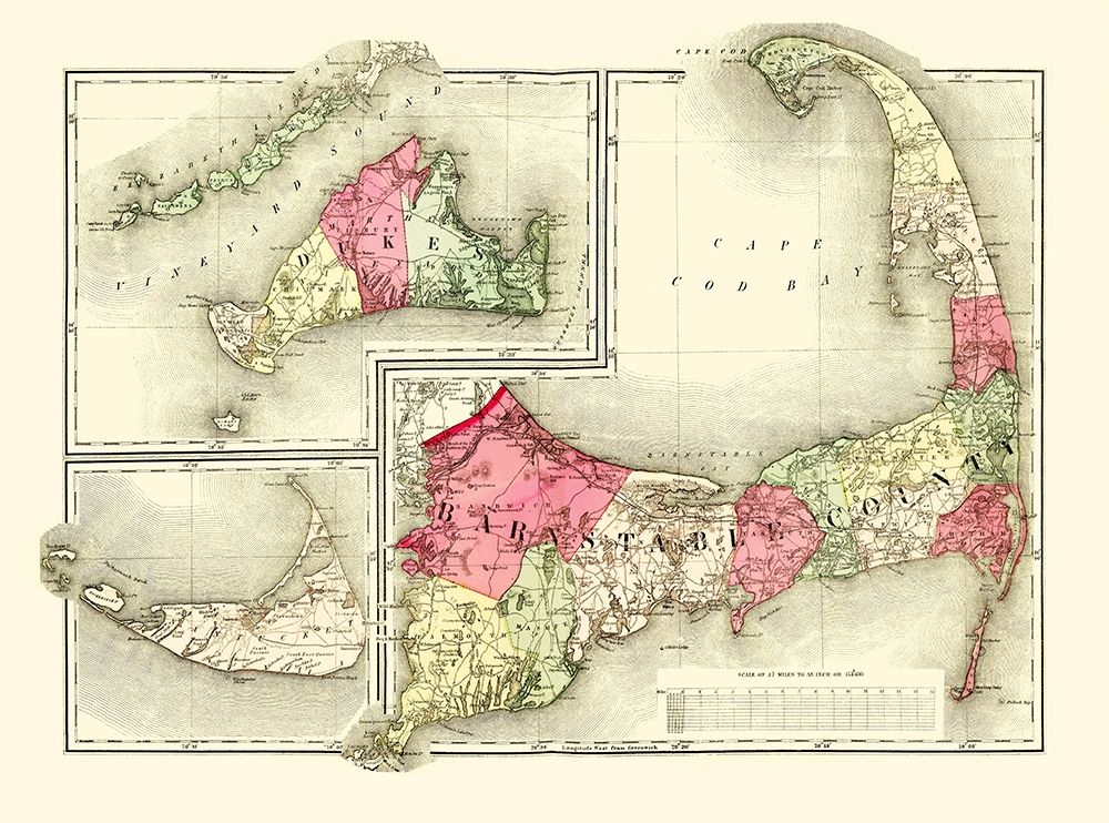 Barnstable Massachusetts - Walling 1871